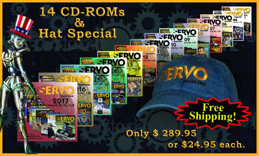 SERVO 14 CD-ROM & Hat Special